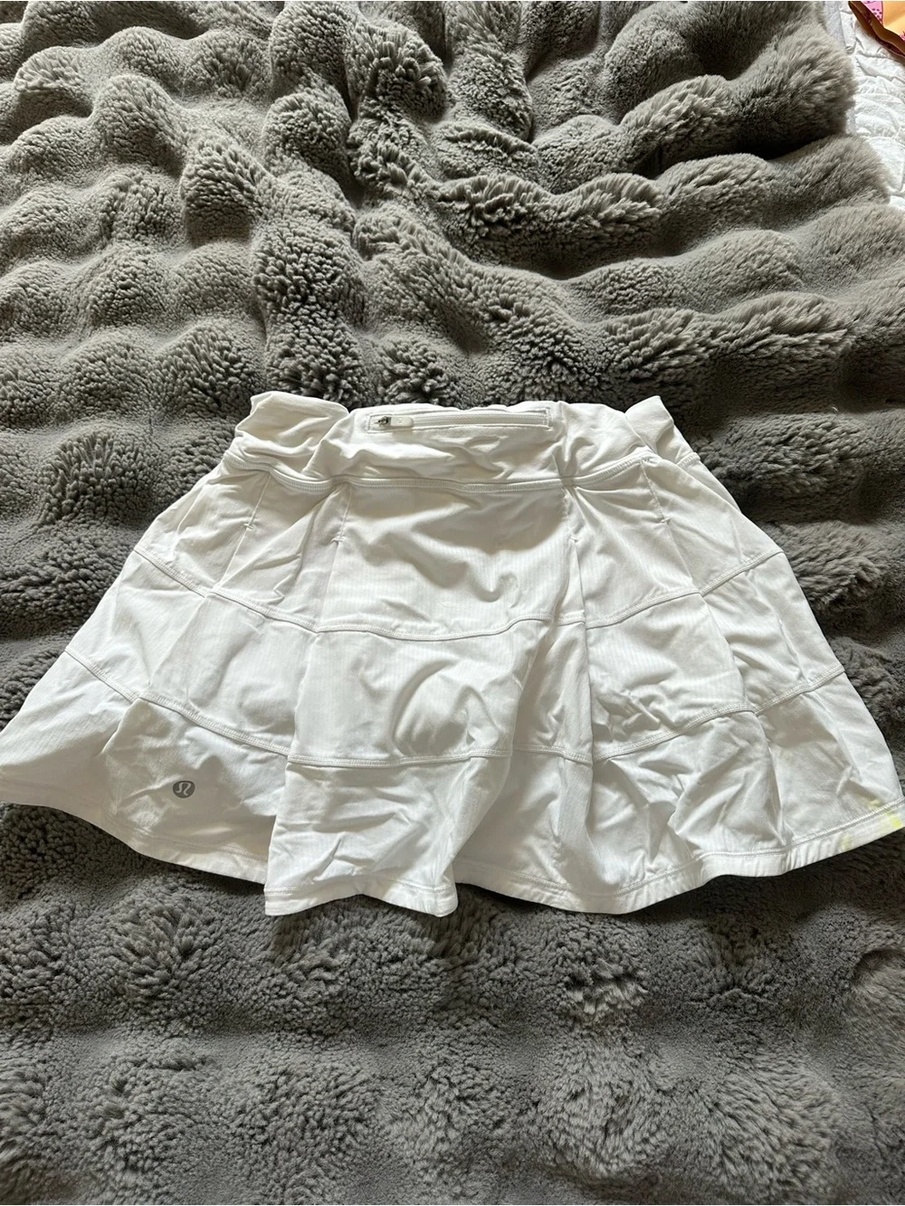 lululemon athletica White Tiered Mini Skirt